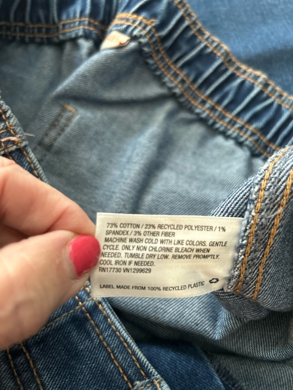 Knox Rose Dark Blue Straight Jeans. Size M - Picture 6 of 7